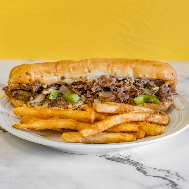 Philly Cheesesteak Beef Sandwich